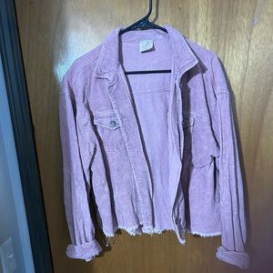 Cute corduroy pink jacket!